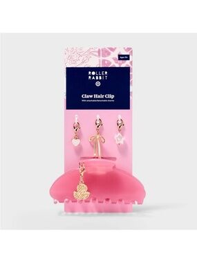 Roller Rabbit x Target Claw Hair Clip Pink NWT